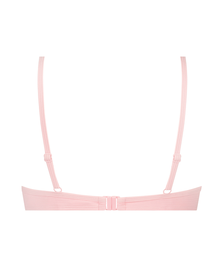 Ikke-formstøbt bikinitop med bøjle Texture, Sort