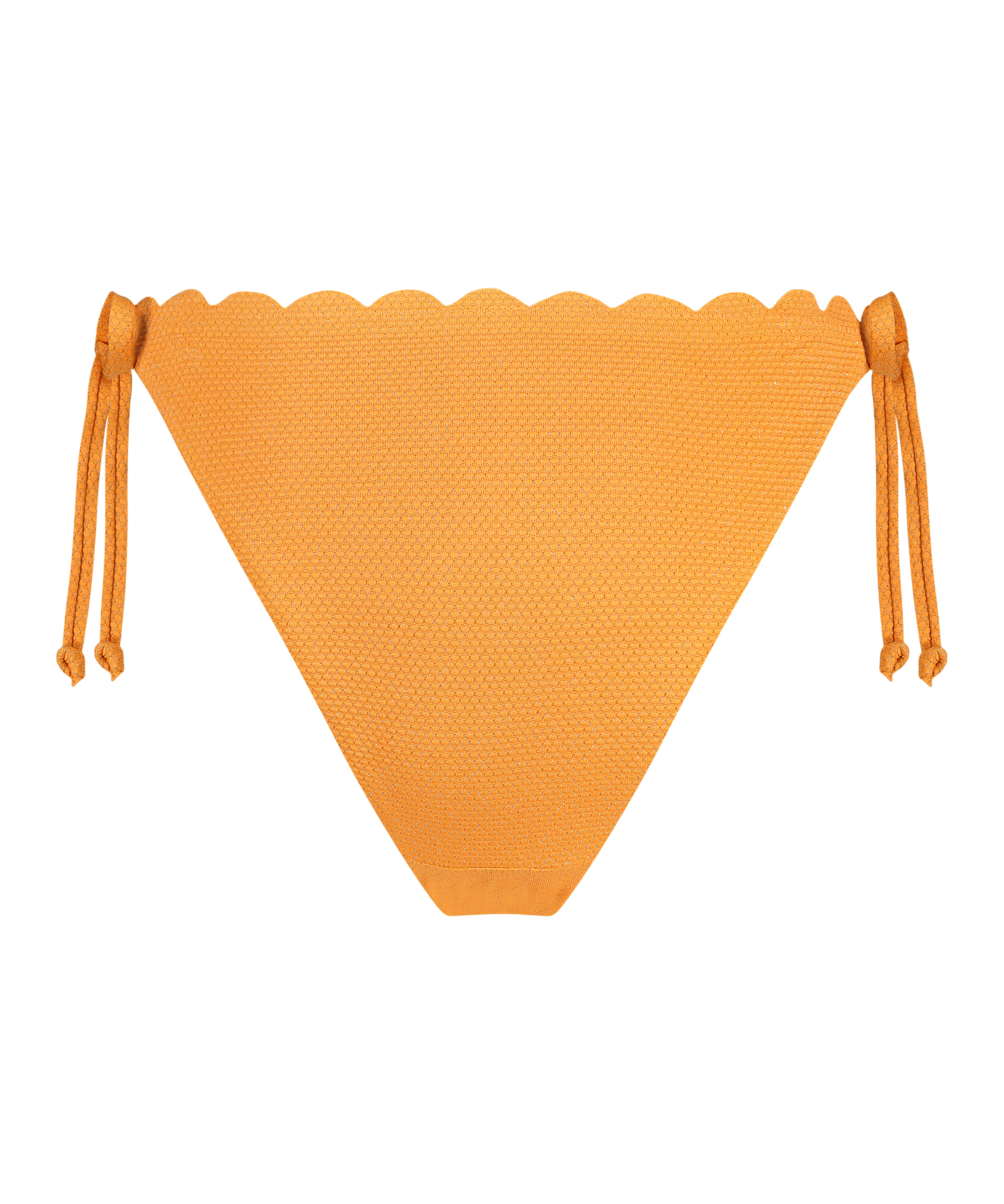 Cheeky Tanga Bikinitrusse Scallop Lurex, Orange, main
