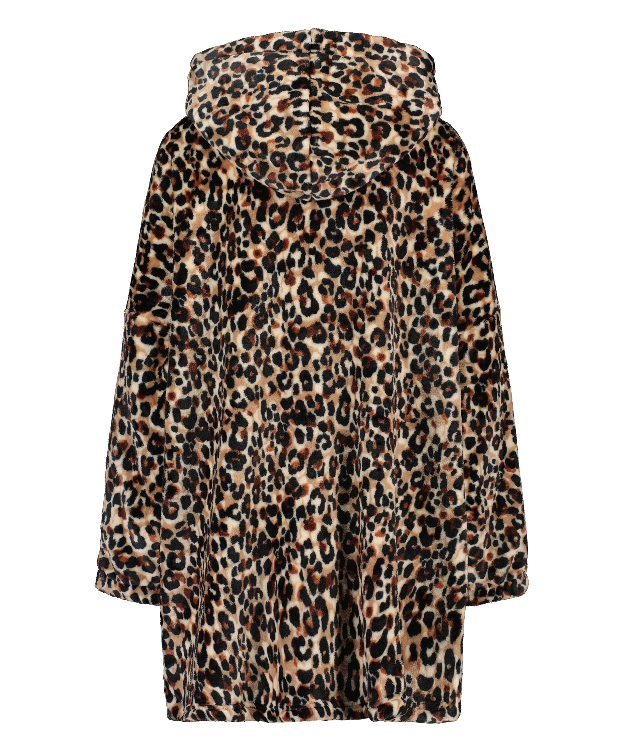 Flannel Fleece Hoodie, Brun, main