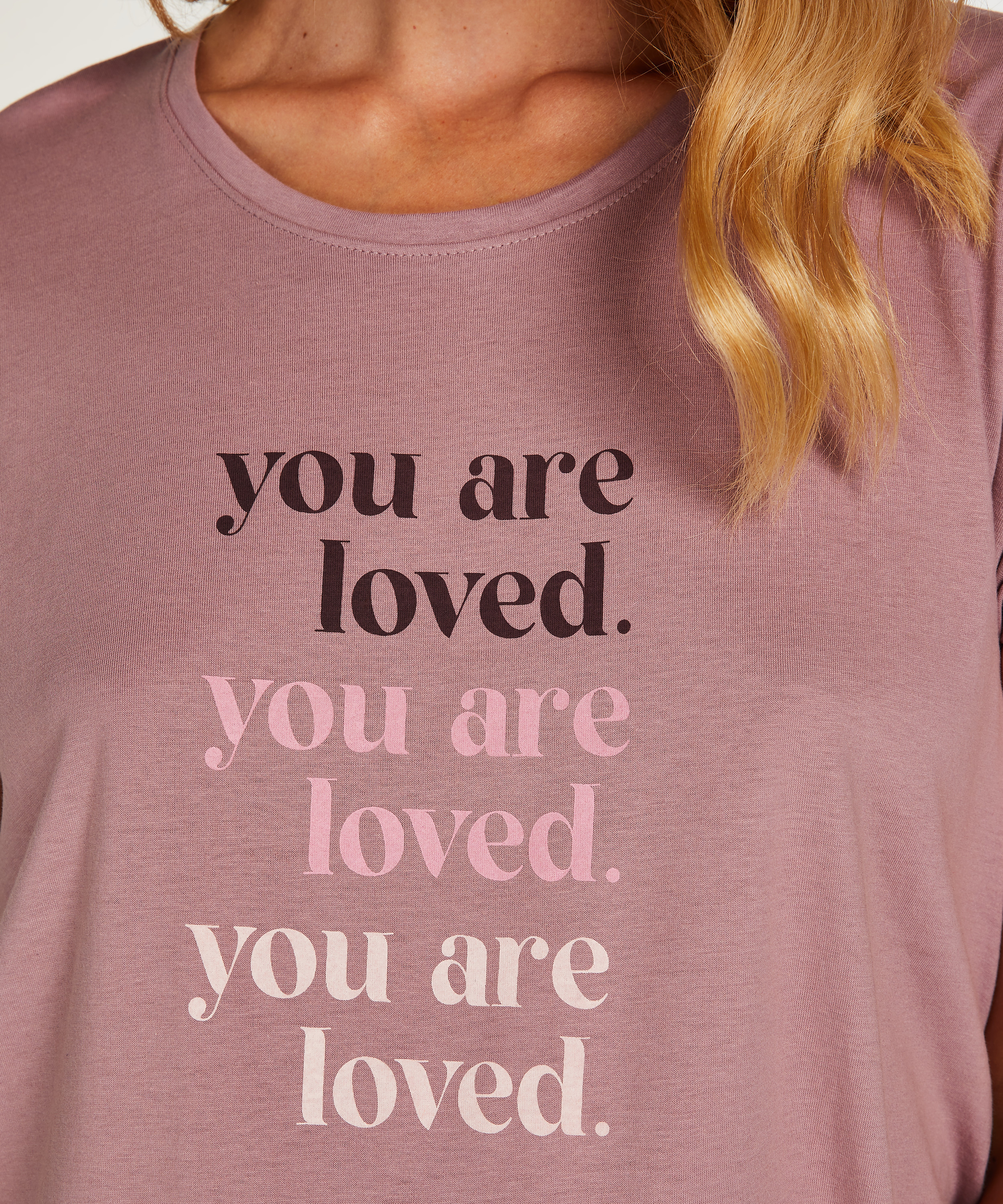 Pyjamas-T-shirt med korte ærmer til gravide, Grøn, main