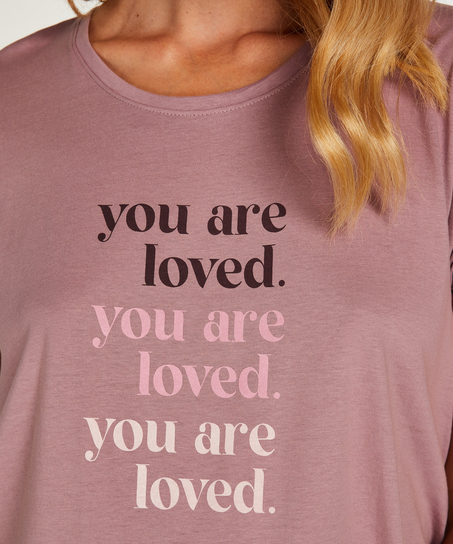 Pyjamas-T-shirt med korte ærmer til gravide, Grøn