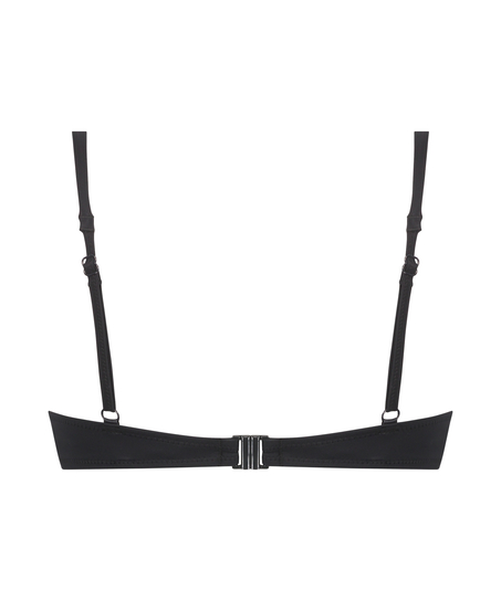 Luxe bikinitop med push-up Størrelse A - E, Sort