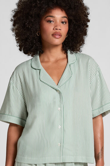 Hunkemöller Vævet jakke med korte ærmer grøn