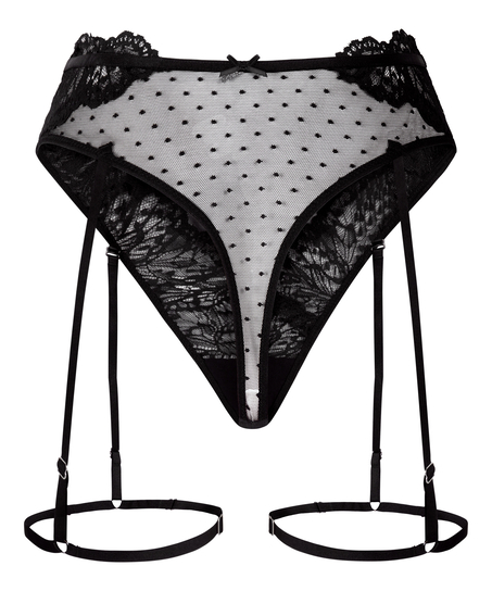 Posie hofteholder g-streng, Sort