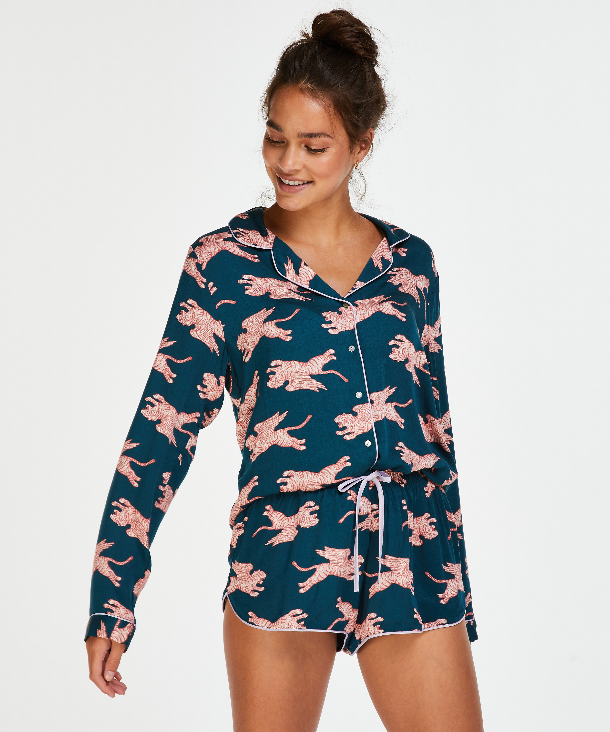 Shorts v&aelig;vet, Bl&aring;, main