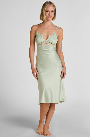 Hunkemöller Malou Satin Natskjole Grøn