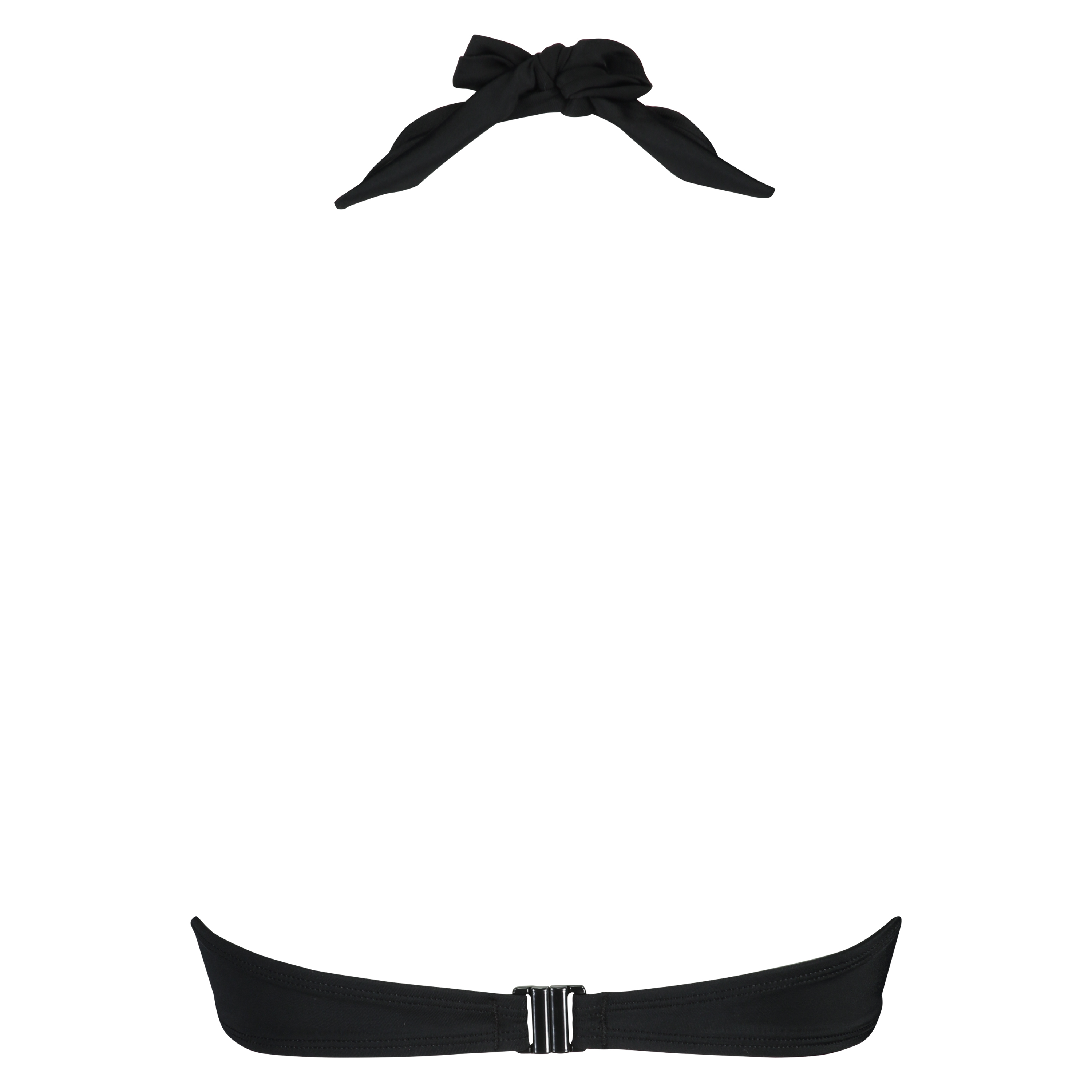 Boho Chic formstøbt pushup-bikinitop, Sort, main