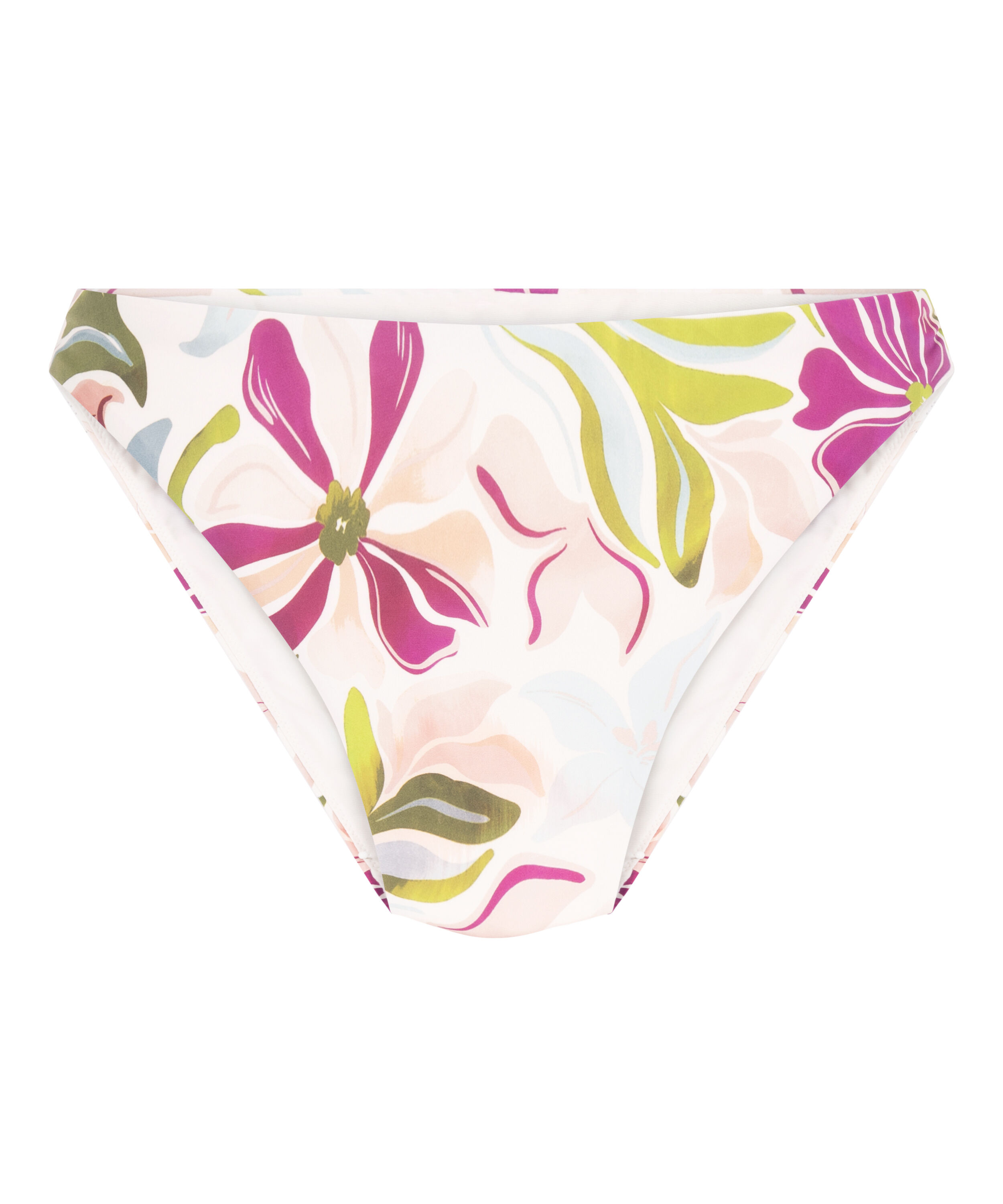 Ayana bikinitrusse med h&oslash;j benudsk&aelig;ring, hvid