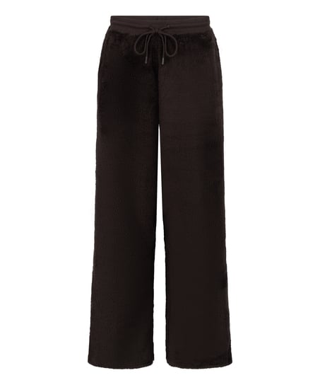 Bukser i blød fleece, Brun