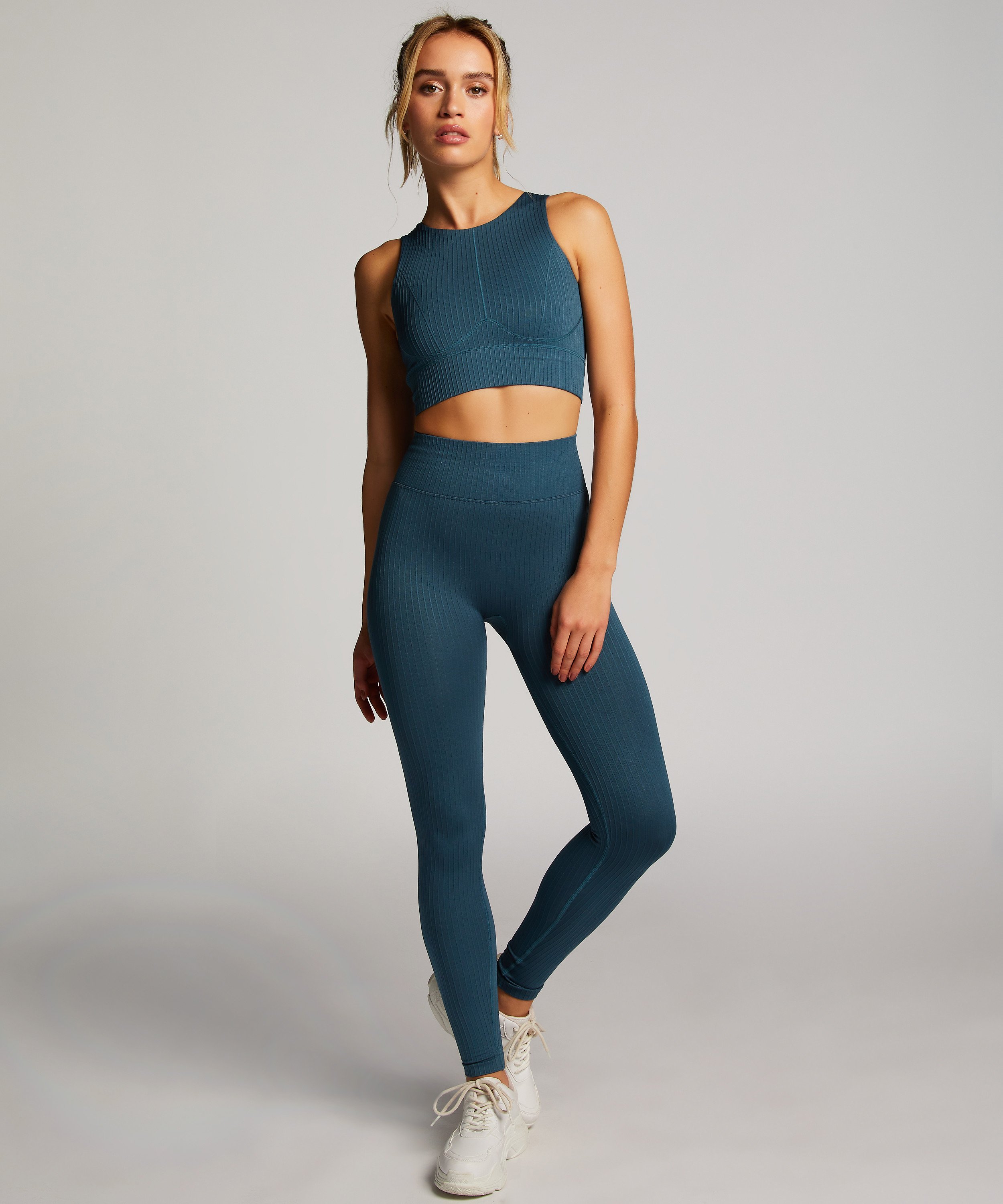 HKMX sømløs sports-bh, Grøn, main