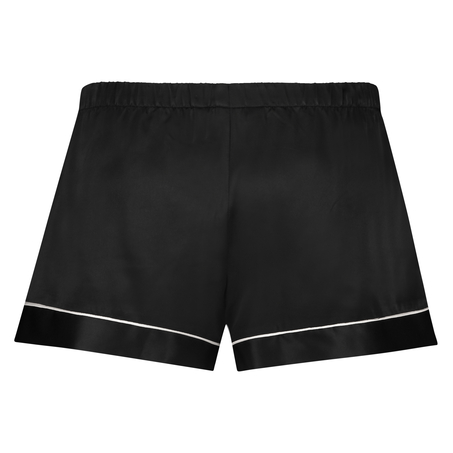Satin Lace pyjamasshorts, sort
