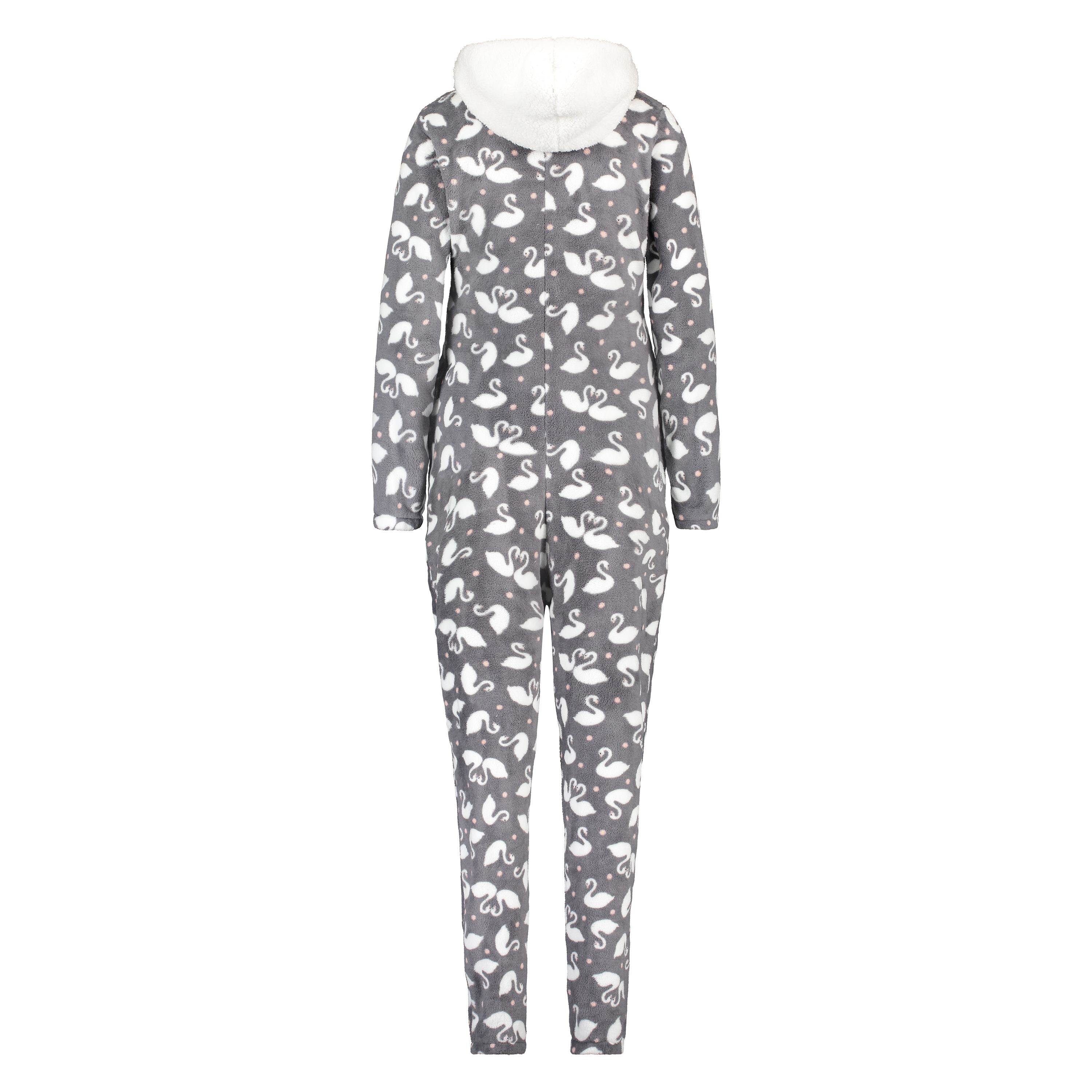 Onesie-jumpsuit Fleece, Grå, main