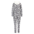 Onesie-jumpsuit Fleece, Grå