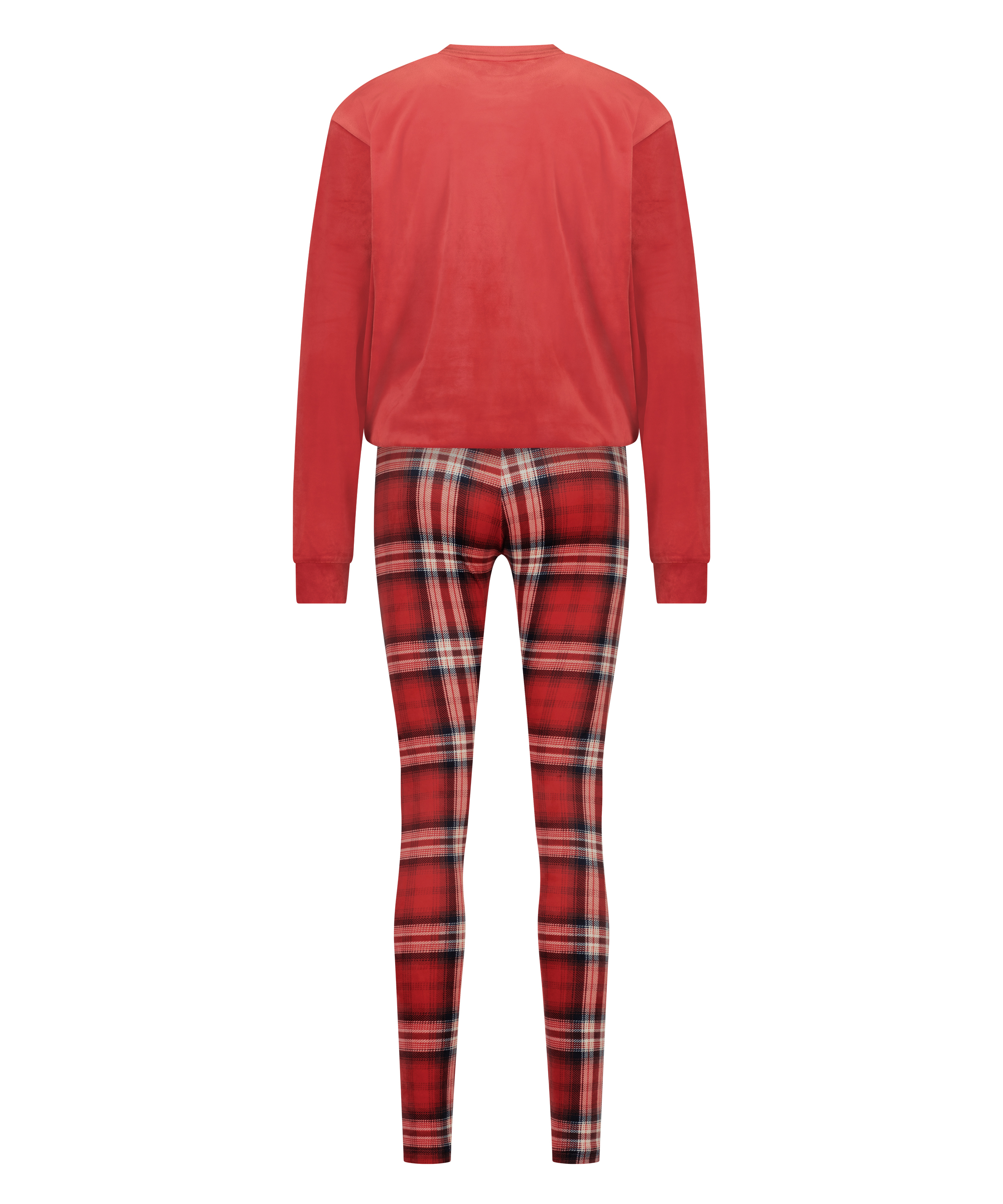 Pyjamasæt med taske, rød, main