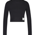 Crop top Lia HKM x NA-KD, Sort