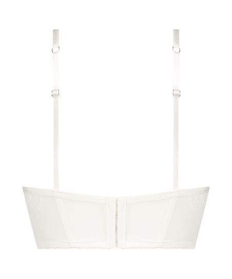 Formstøbt push-up longline-bh med bøjle Jolie, Hvid