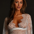 Top Allover Lace, hvid
