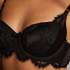 Formstøbt bøjle-bh Hannako, Sort