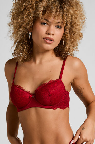 Hunkemöller Formstøbt bøjle-bh Marine Rød