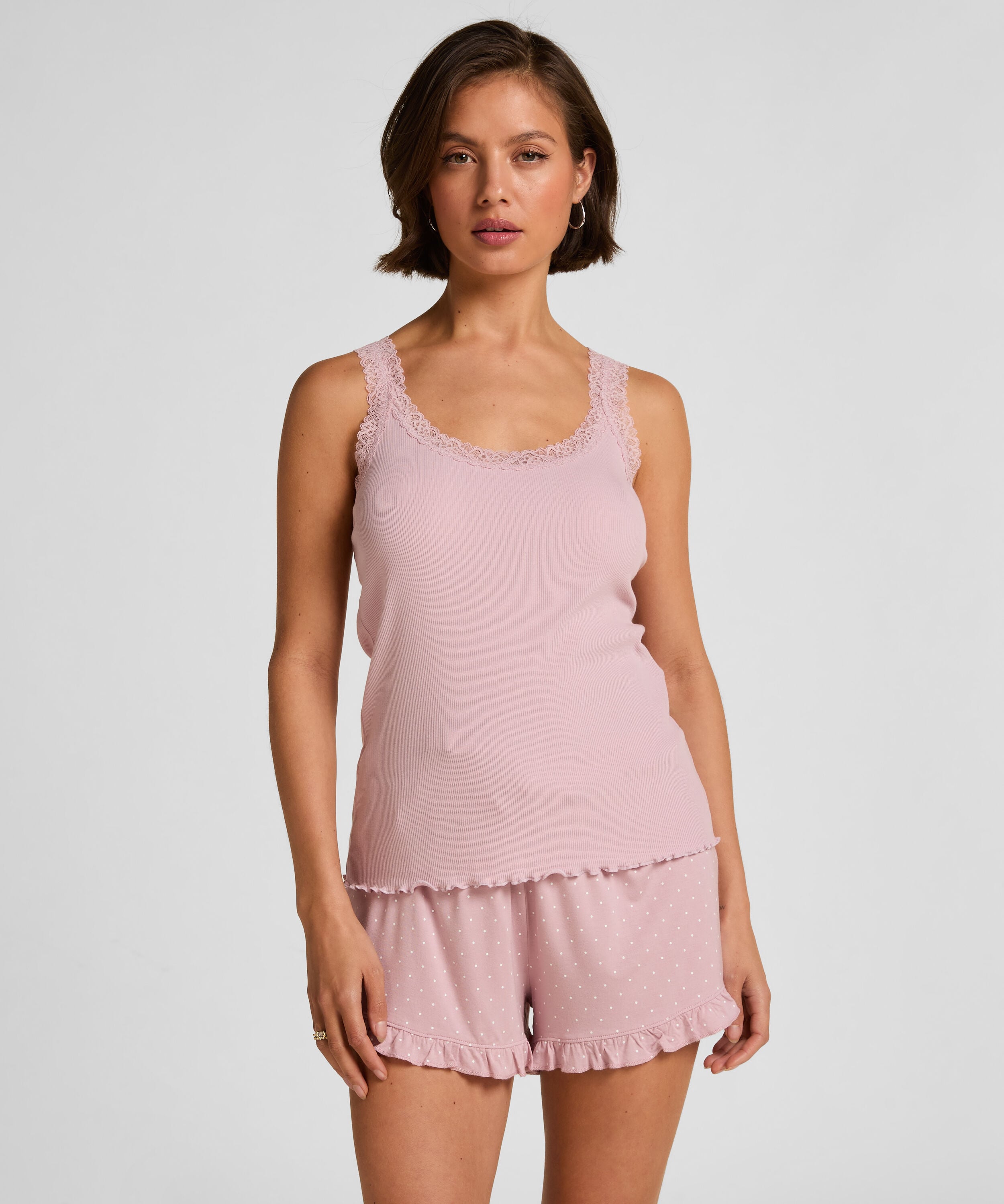 Jerseyshorts med flæse