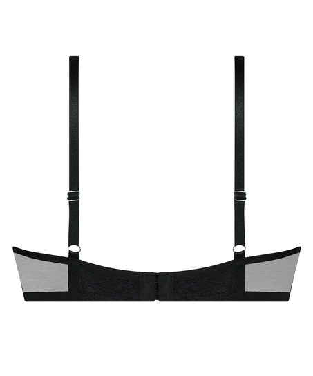 Ikke-formstøbt bøjle-bh Daphne, Sort