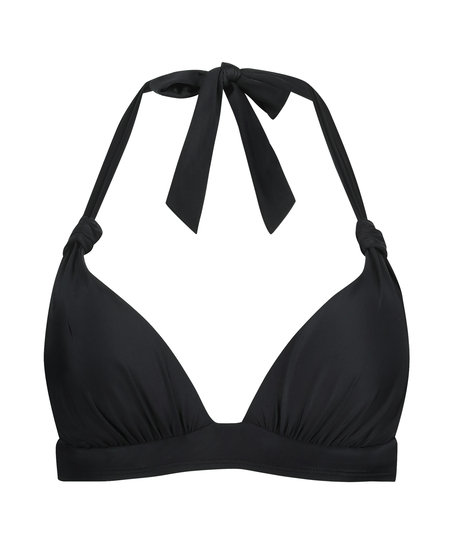 Triangle-bikinitop Luxe, Sort