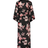 Kimono satin Bloom, Sort