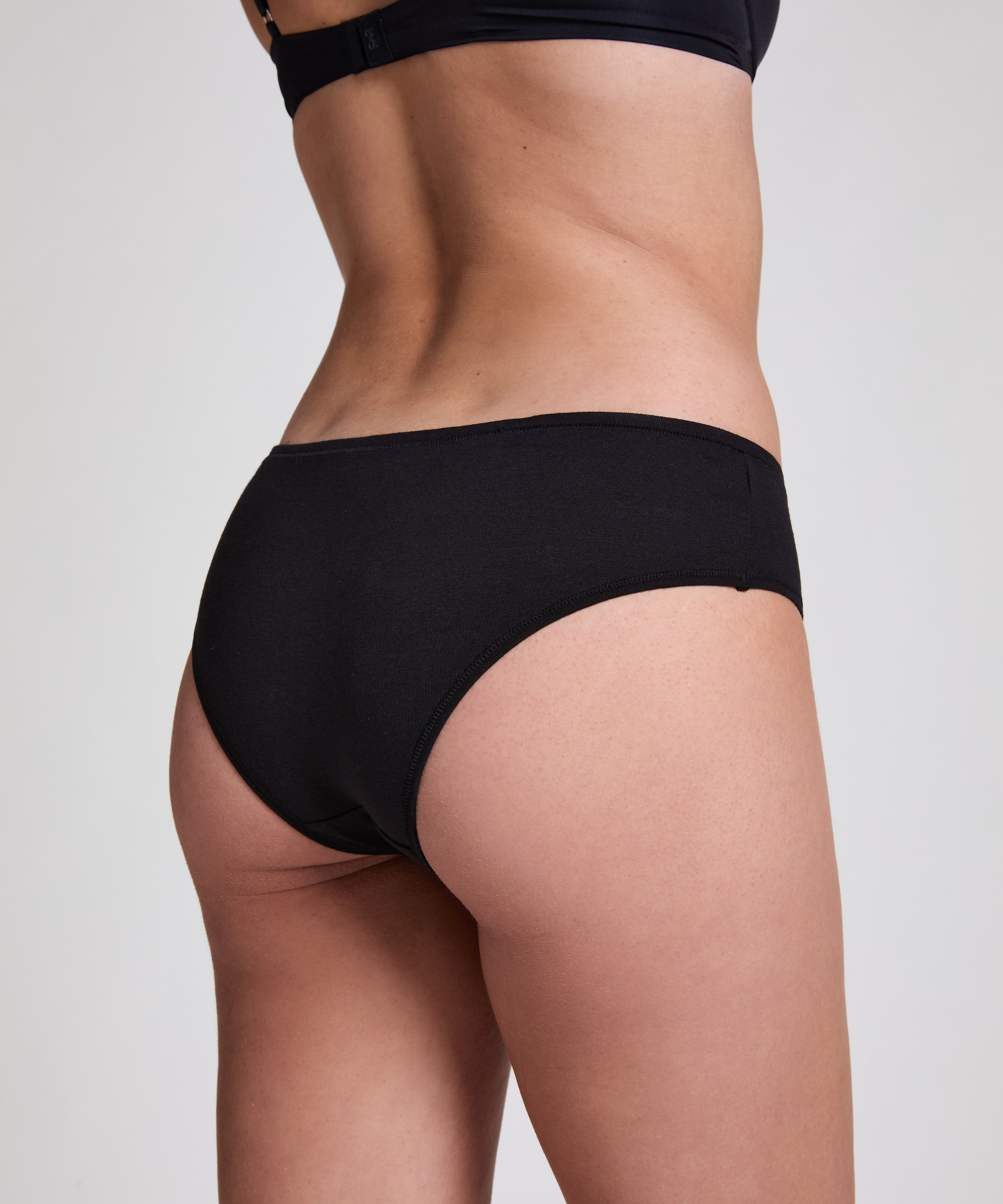 Af bomuld Kira brasiliansk trusse, sort, main