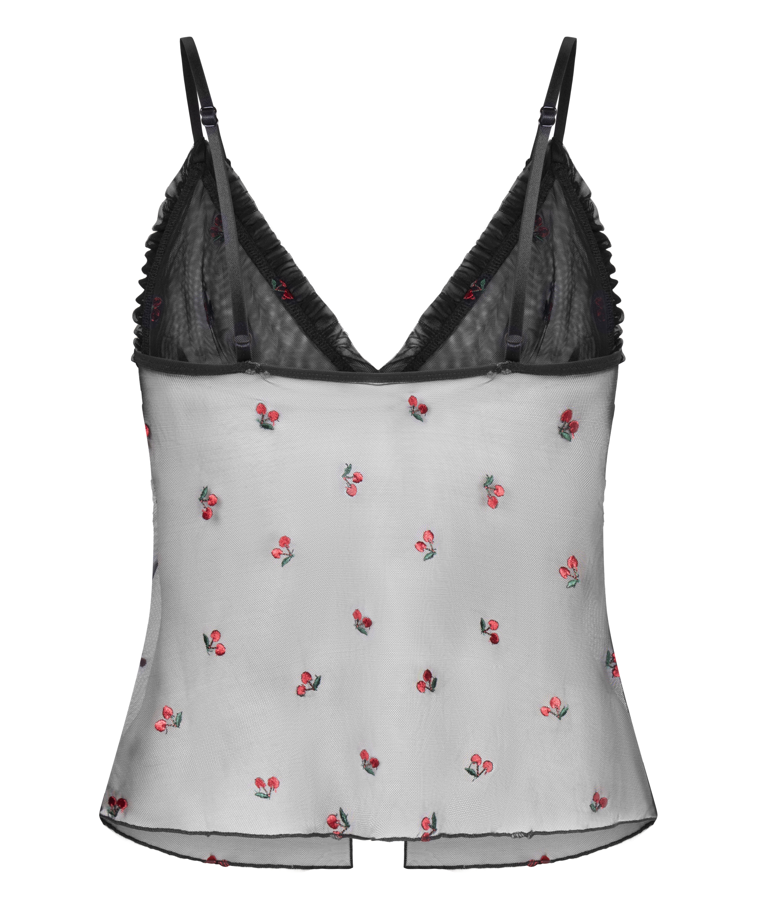 Chelsey cami i mesh, Sort, main