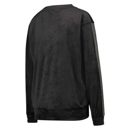 Top Velour Shimmer, sort