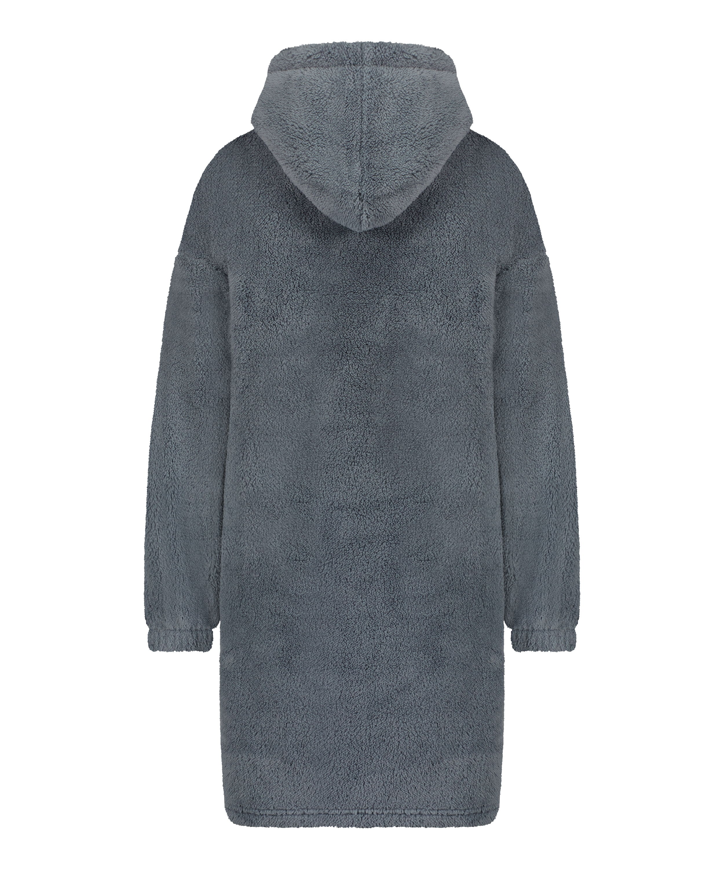 Snuggle fleece loungekjole, gr&oslash;n, main