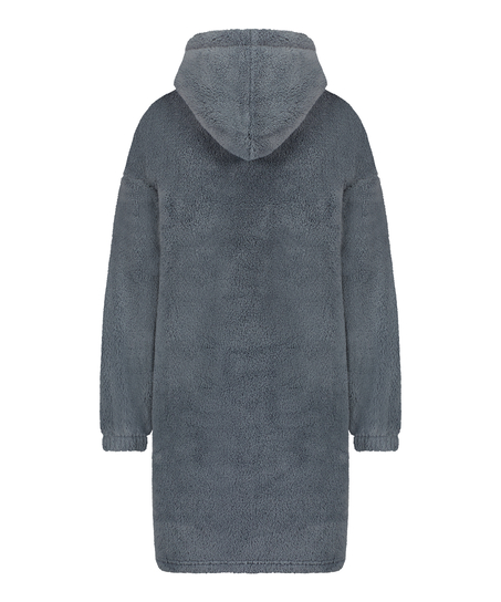 Snuggle fleece loungekjole, gr&oslash;n