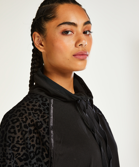 HKMX Jacket Leopard, Sort