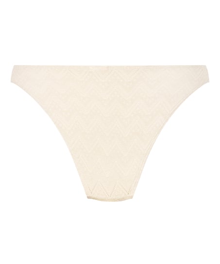 Bikinitrusse Crochet, Hvid