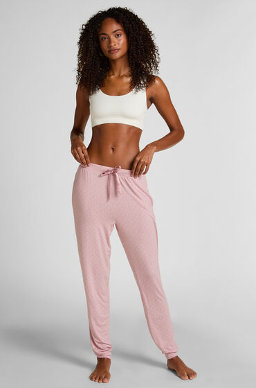 Hunkemöller Pyjamasbukser Jersey Lyserød