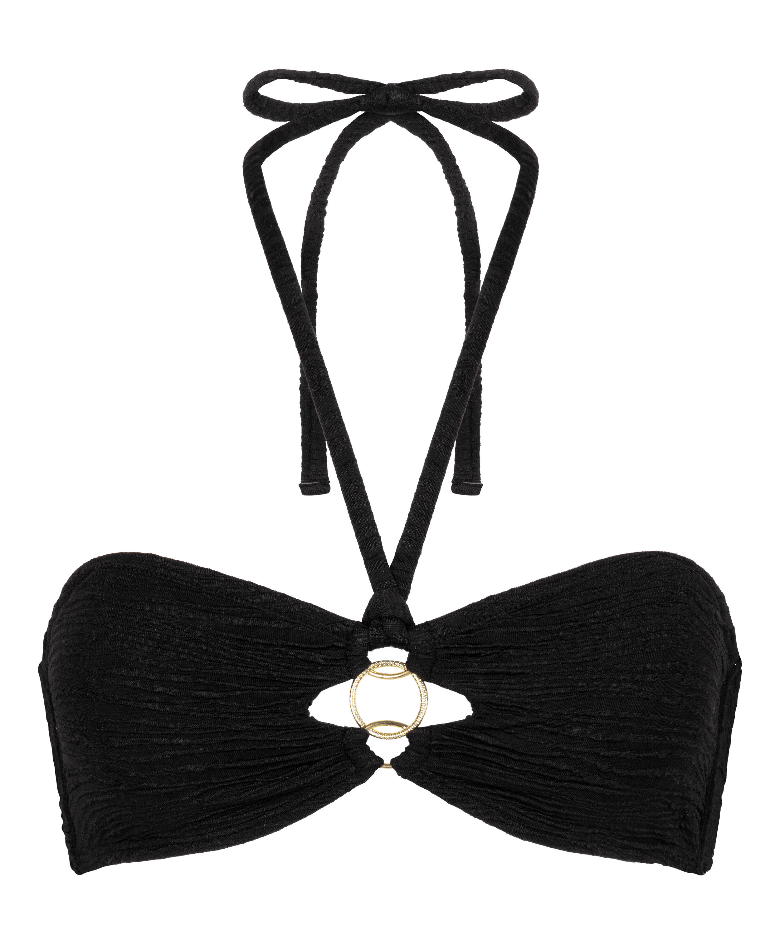 Bahamas bandeau-bikinitop, Sort