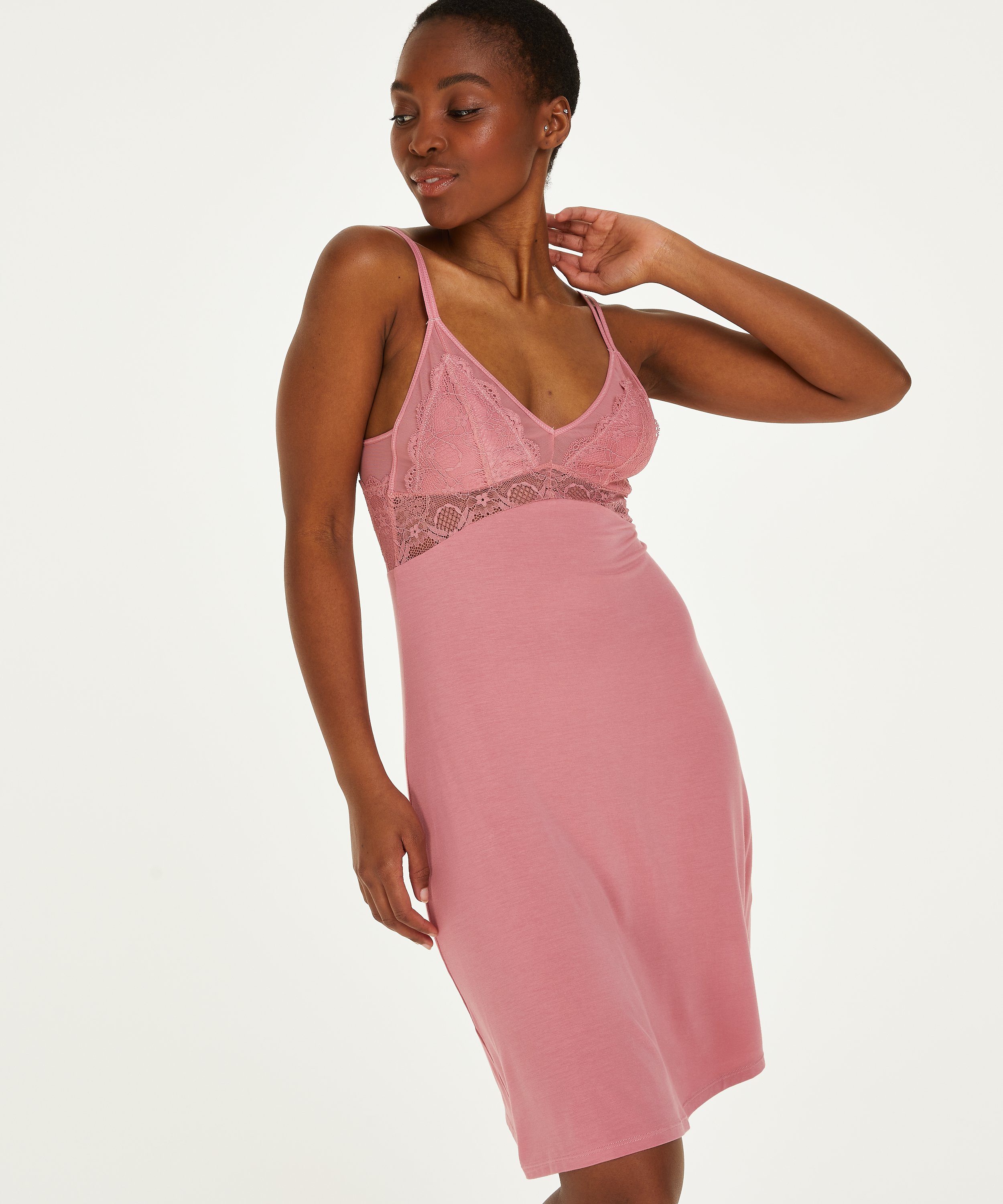 Jersey Coco natkjole, pink, main