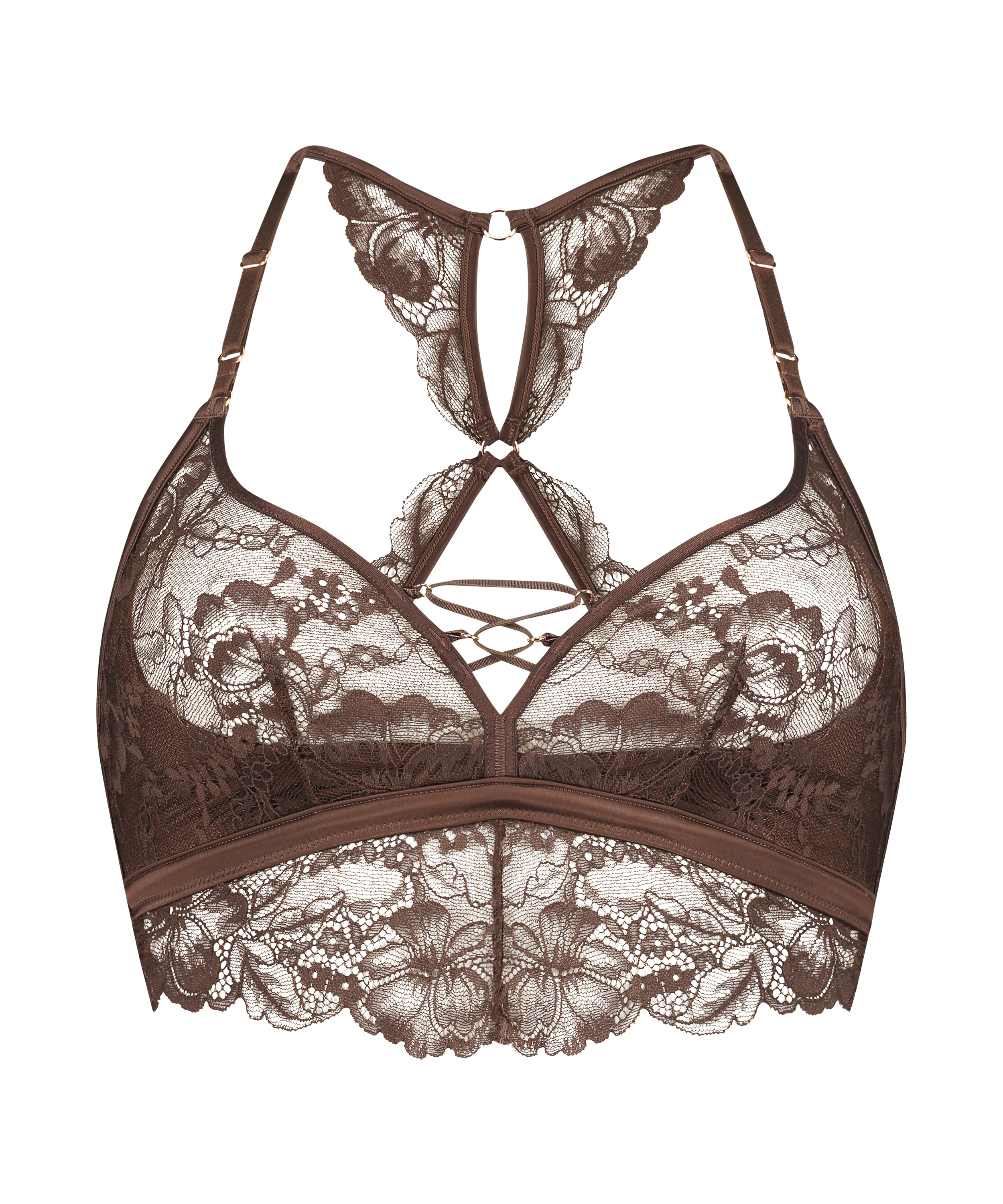 Bralette Patrice, Brun, main