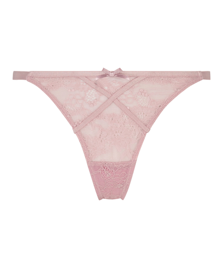 G-streng med h&oslash;j benudsk&aelig;ring Corby, lilla