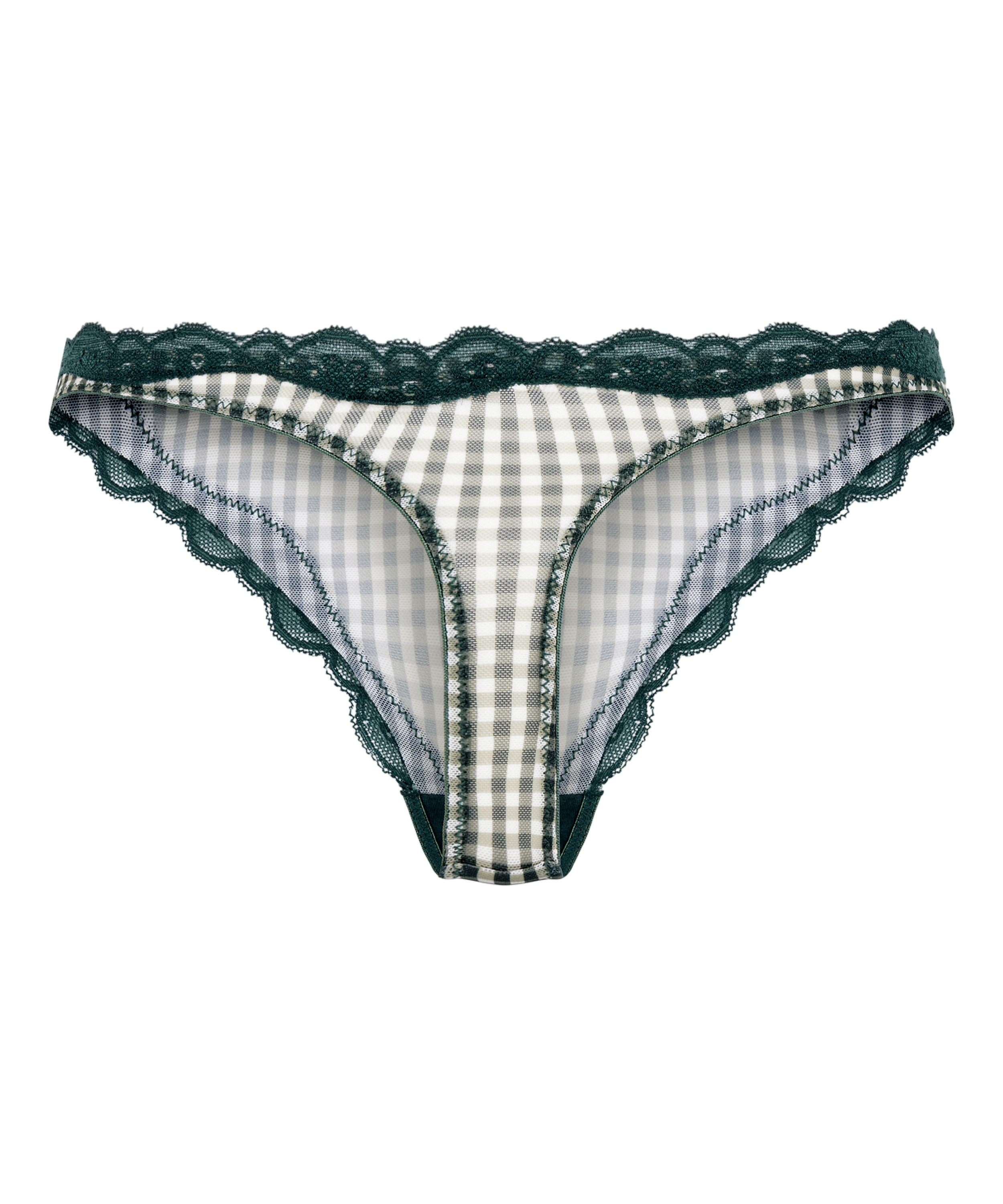 Liz G-streng med h&oslash;j benudsk&aelig;ring, Gr&oslash;n, main