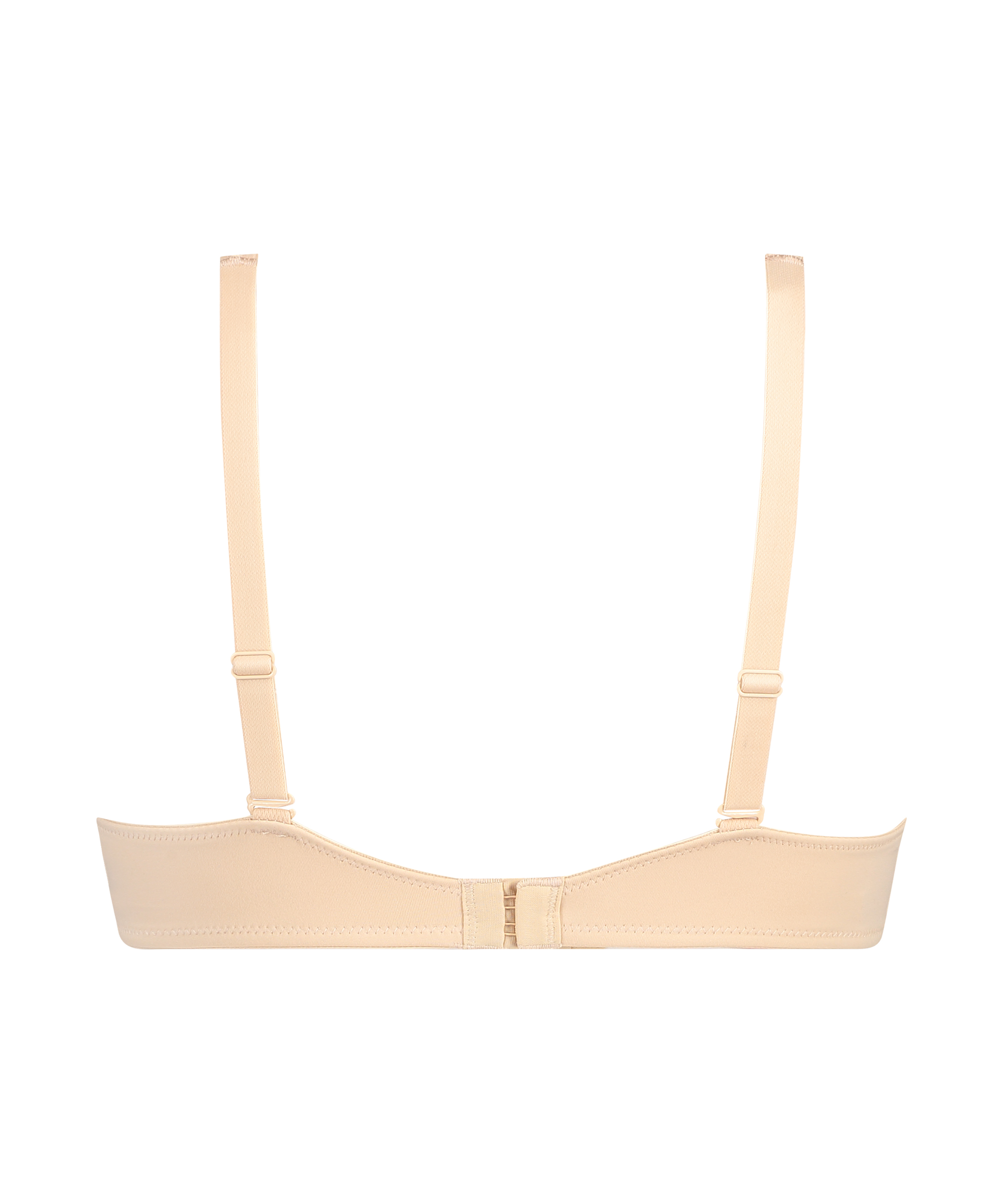 Satin Fleece ikke-formstøbt bøjle-bh, Beige, main