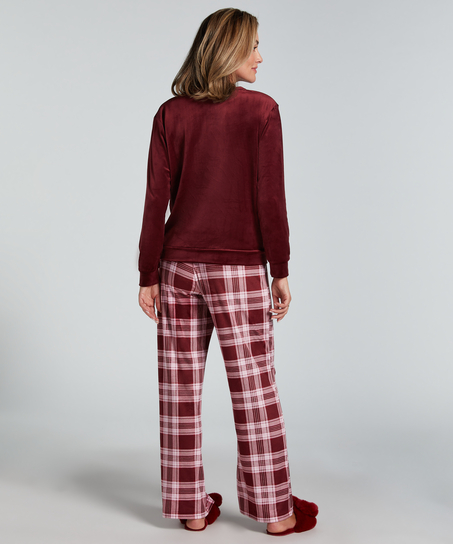 Pyjamassæt Velours, Lilla