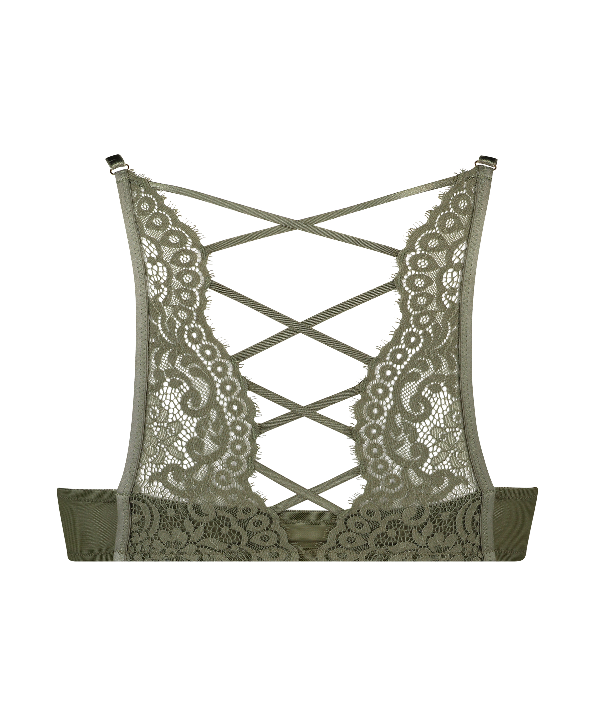 Formstøbt pushup-bøjle-bh Cardi, Grøn, main