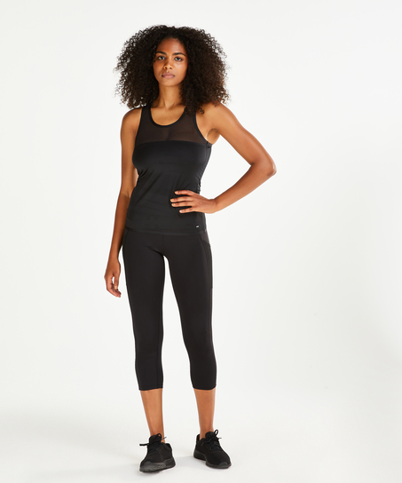 HKMX Tank top Bonded mesh, Sort