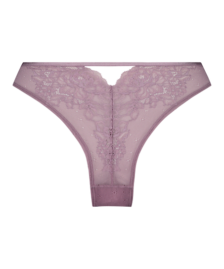 Brasiliansk trusse med høj udskæring Clara, lilla