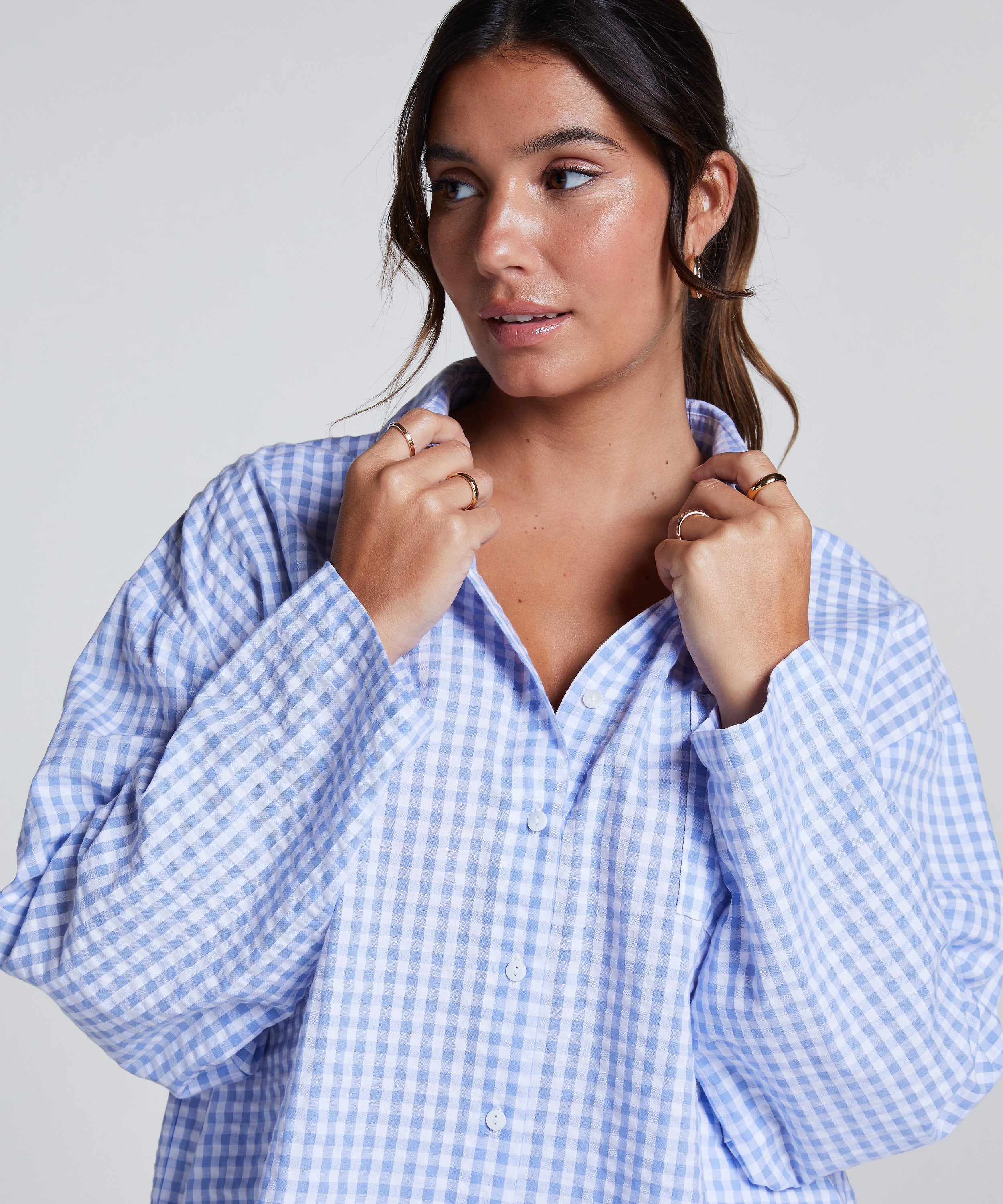 Pyjamastop, Blå, main