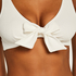 Ikke-formstøbt bikinitop med bøjle Dune, hvid