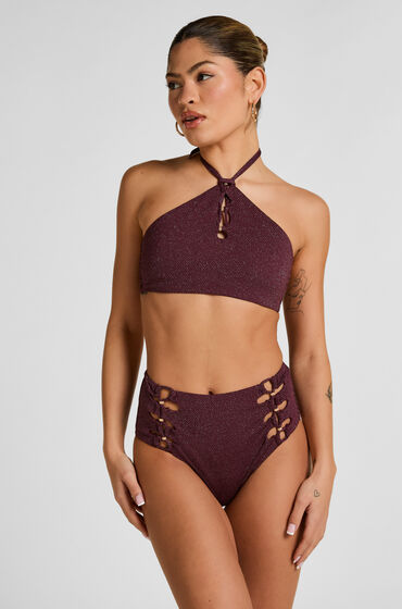 Hunkemöller Panama Højtaljede Bikinibukser Lilla