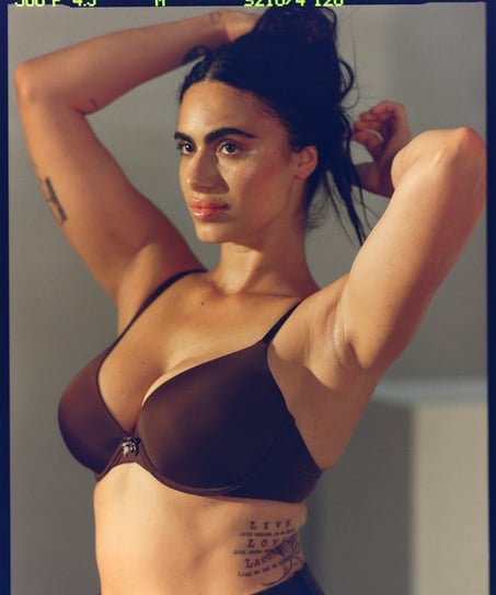 Formstøbt bøjle-bh Plunge, Brun