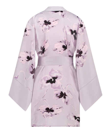 Satin kimono, lilla